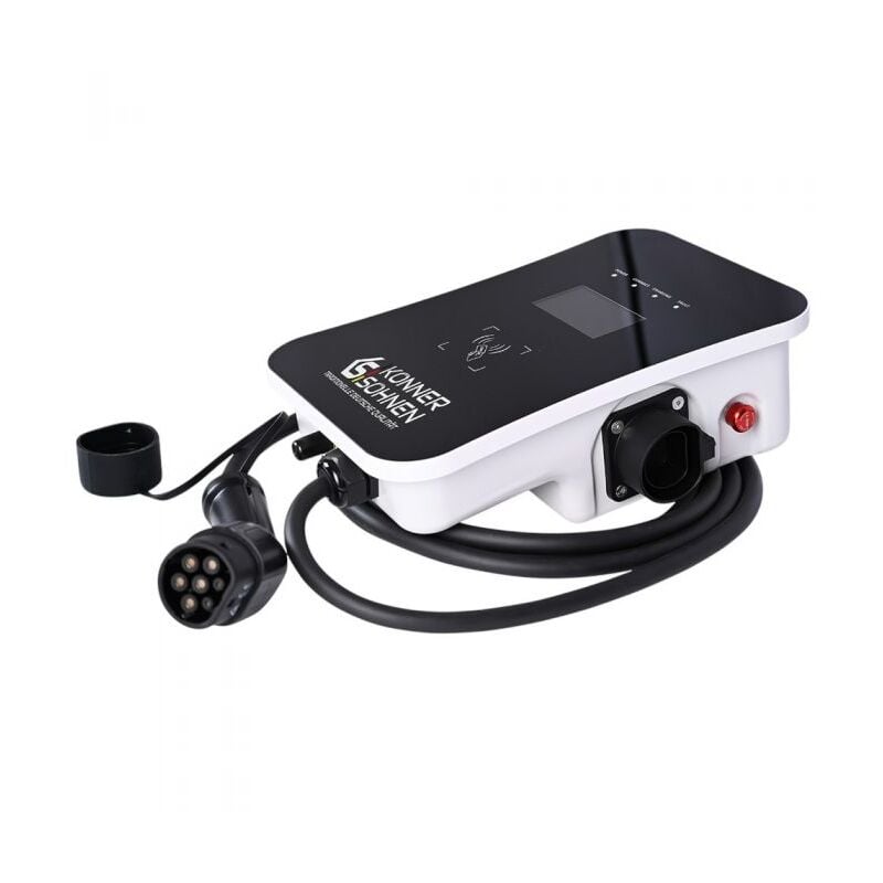 Borne de recharge Type 2 pour véhicules électriques, 7kW, 230V 32A - ks X32/1 Könner Söhnen