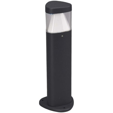 Borne d'éclairage extérieur LED Milou – Aluminium anthracite – Hauteur 30 cm – Indice de protection IP54 – Économie d'énergie – Lucande