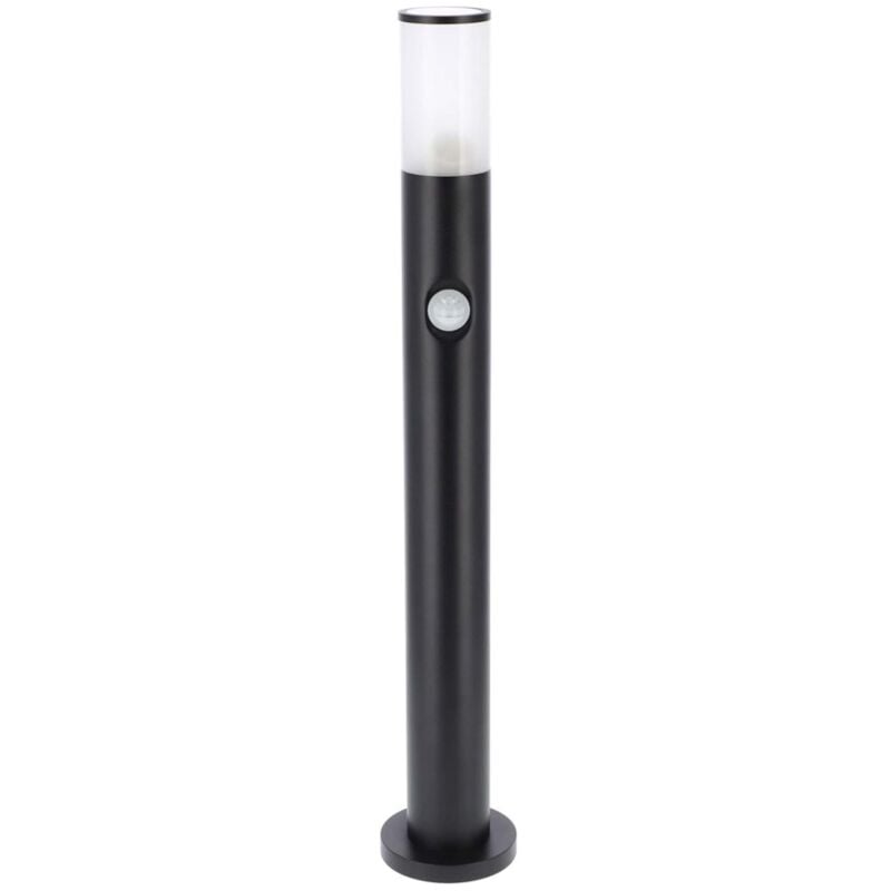 Borne d'extérieur TULIS OV 60 SENSOR GU10 noir IP54 détecteur de mouvement EDO Solutions