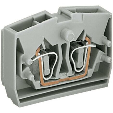 Borne d'extrémité WAGO 264-321 6 mm ressort de traction Affectation: L gris 1 pc(s) D11045