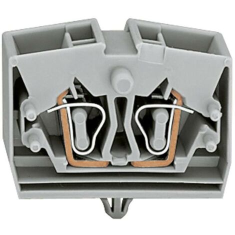 Borne d'extrémité WAGO 264-341 10 mm ressort de traction Affectation: L gris 1 pc(s) D13711