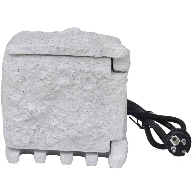 Prise de jardin forme de pierre avec minuterie Vidaxl