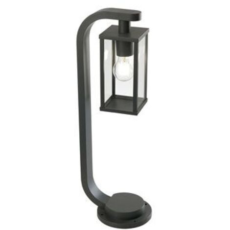 Borne en aluminium moulé sous pression noir gaufré 20xh.60 cm