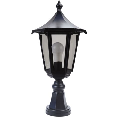 borne extérieur - aric monaco - culot e27 - noir - sans lampe - aric 3044