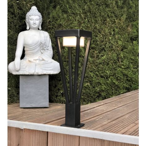 Borne extérieure 230V LUXOR noire 52cm à ampoule interchangeable GX53 ( non fournie) - Certifiée RoHs