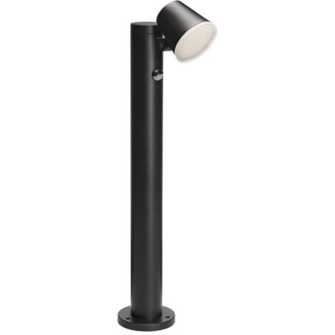 borne extérieure - aric pixo led - 12.5w - 3000k - gris anthracite - détecteur - aric 51401