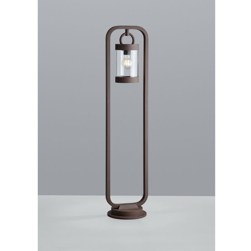 Sambesi Rouille Poteau Extérieur H100 cm Capteur Crépusculaire IP44 Trio Lighting