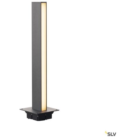 Borne extérieure H-POL 60 gris LED 18W 3000K IP55 - SLV - 232165