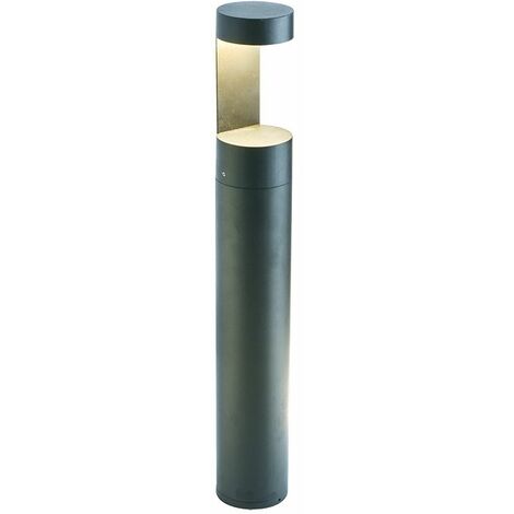 Borne Extérieure LED D90 9W IP54 Graphite ZAMBELIS - 120 ° - Blanc chaud - 3000K