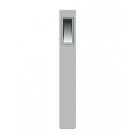 Borne Extérieure LED Grise 11W 3000K 1565lm Alu pressé h: 800mm IP65 Miniblinker SIMES S.6090W.14