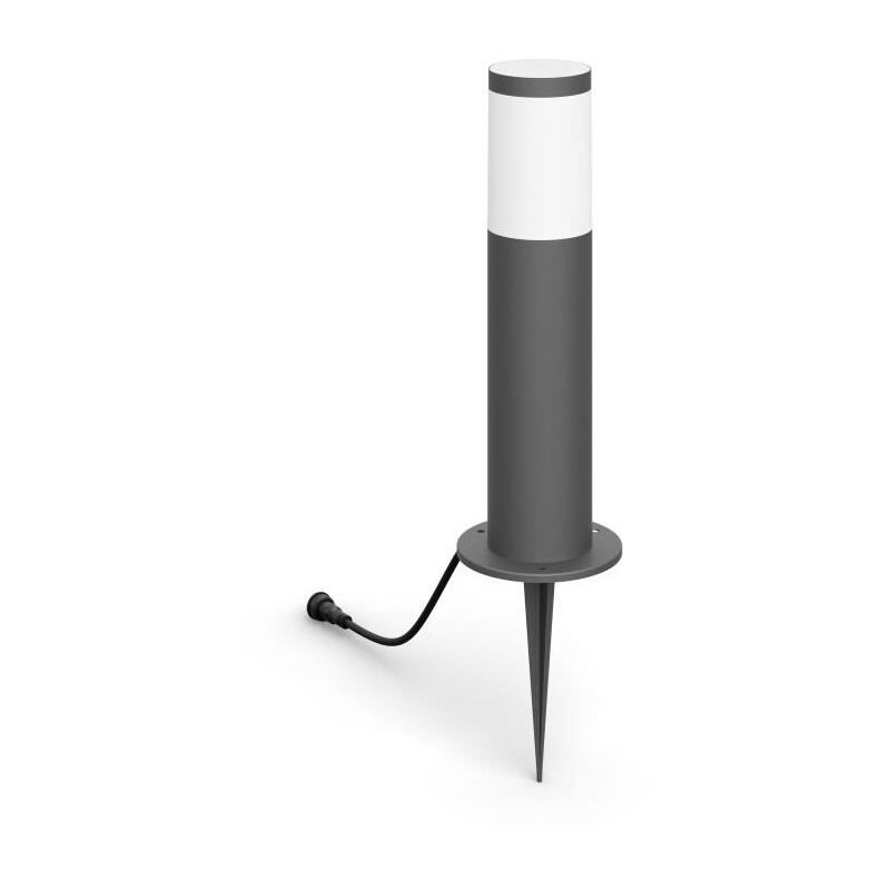 Philips Hue - Borne extérieure philips Utrecht, basse tension 6W, 2700K - Anthracite