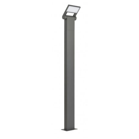 Borne jardin 100cm LED 10W orientable IP54 gris Neo