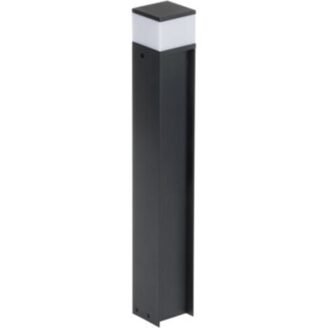 Borne-jardin 50cm noire carrée chic G9 11W IP44 Kanlux