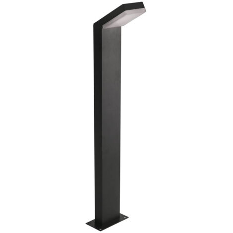 Borne jardin moderne noire LED 12W 4000K Mira Italux