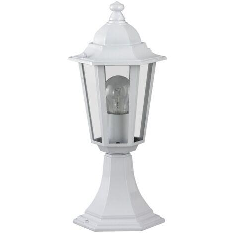 Borne jardin Velence blanche E27 IP43 40cm Rabalux