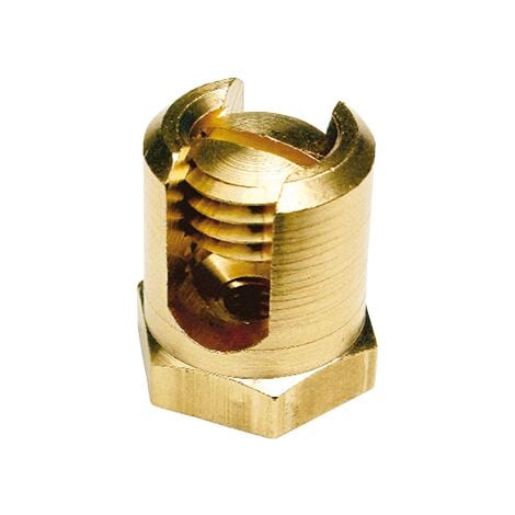 Borne laiton de mise à la terre capacité 35mm² Ø cable 4-8mm taraudage M6 (à l'unité) SIB ADR B0535600