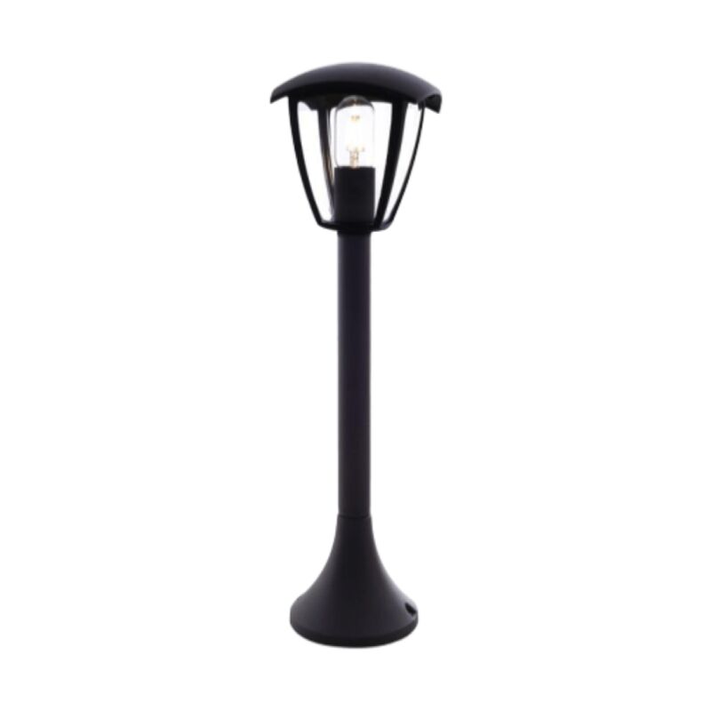 Borne led Extérieure 60cm blanc pour Ampoule E27 - Unité / Noir Silumen