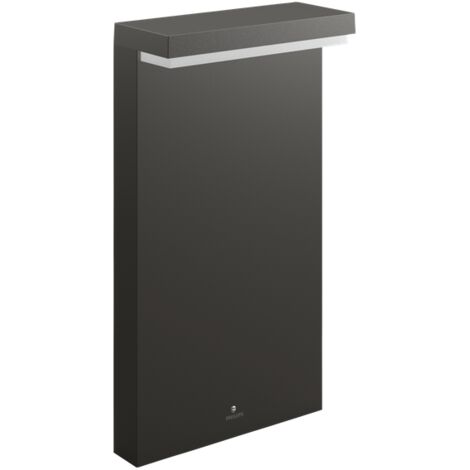 Borne lumineuse de jardin Bustan 40 - Gris - Gris