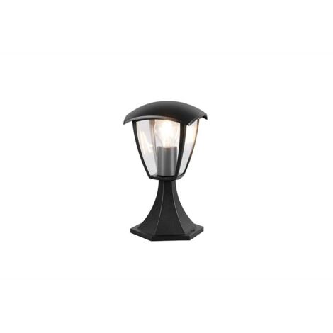 Borne lumineuse d'extérieur, éclairage de chemin, éclairage de jardin, aluminium noir, E27, IP44, H 30 cm