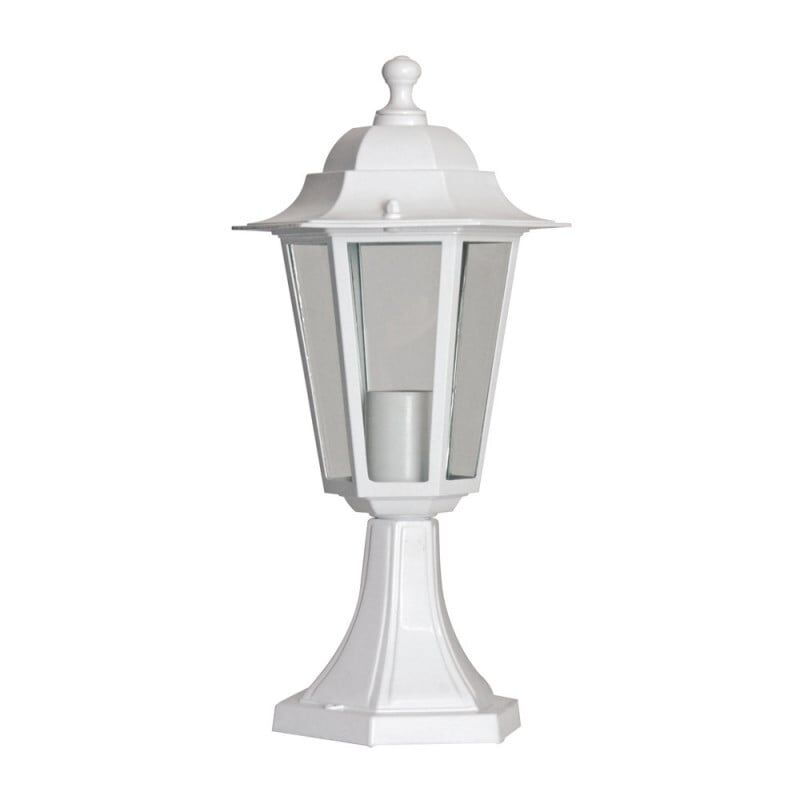 Borne Lumineuse Extérieure 60W max E27 Fonte Blanche loan