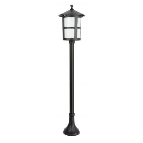 Borne lumineuse jardin 101 cm E27 noire IP23 SU-MA