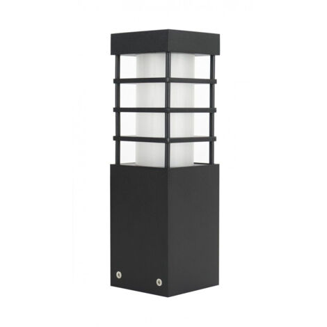 Borne lumineuse jardin 25 cm E27 noire IP54 SU-MA RADO