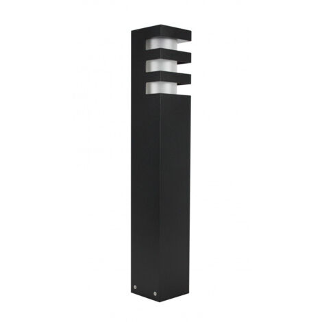 Borne lumineuse jardin 50cm E27 noir IP54 SU-MA RADO