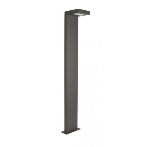 Borne lumineuse jardin 78 cm LED 10W gris IP54 SU-MA