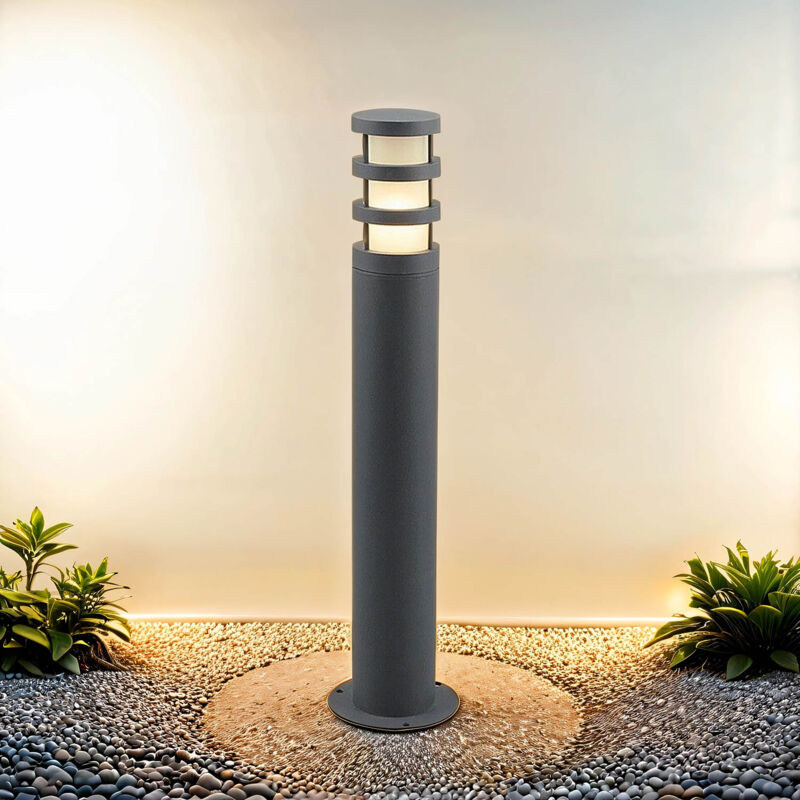 Licht-erlebnisse - Borne lumineuse moderne en anthracite 65 cm - Anthracite