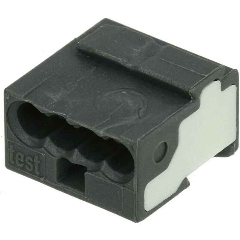 Wago - Borne micro pour boîte de dérivation série 243 pour 4 bornes en gris foncé