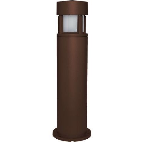 Borne MINI NICO IP65 E27 15W 650mm Marron rouille
