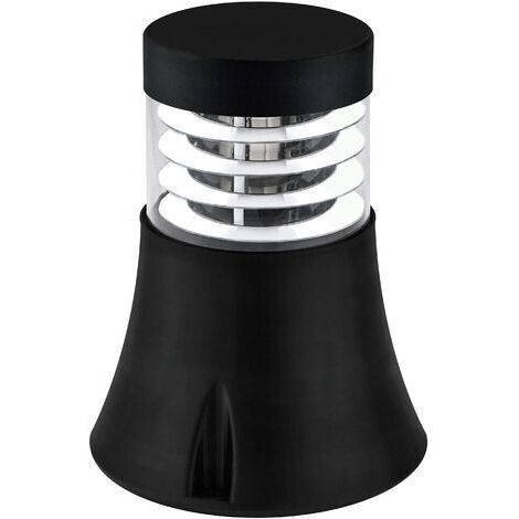 Borne MIRCO Transparent IP65 E27 11W 280mm Noir