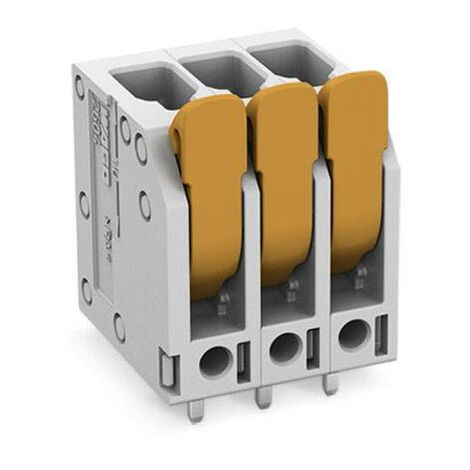 Borne pour circuits imprimés WAGO 2604-3104 4 mm² Nombre de pôles 4 1 pc(s) Q608392
