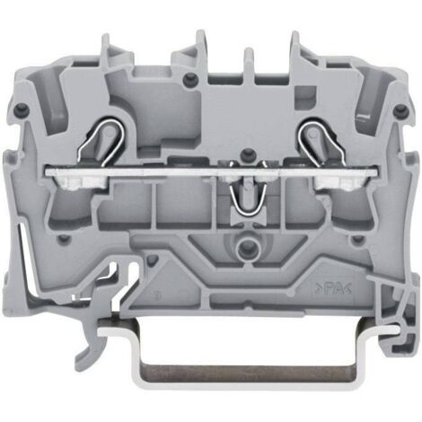 Borne pour conducteur de protection WAGO 2002-1207 5.20 mm ressort de traction Affectation: terre vert, jaune 1 pc(s) D27863