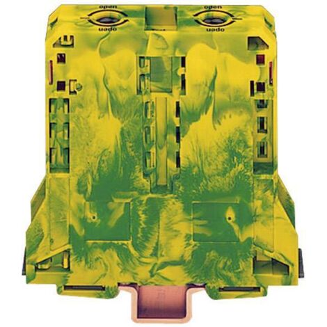 Borne pour conducteur de protection WAGO 285-197 25 mm ressort de traction Affectation: terre vert, jaune 1 pc(s)