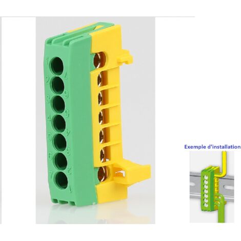 Rail DIN Aluminium Fendu Uxcell – 500mm X 35mm X 7,5mm, Paquet De 5