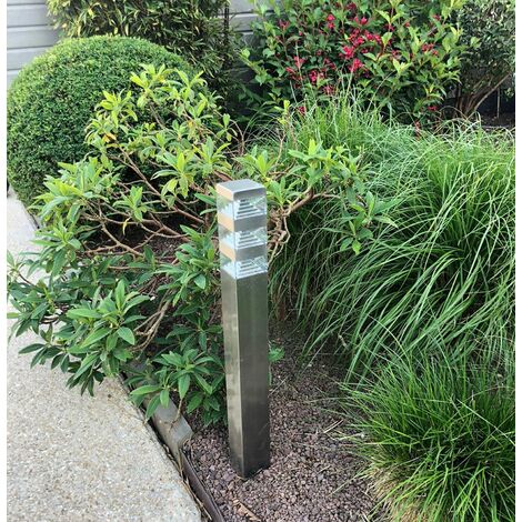 Borne Pyramide 48 Led Inox 80 cm - 230V - 1500 lumens - Garantie 5 ans - Certifiée RoHs