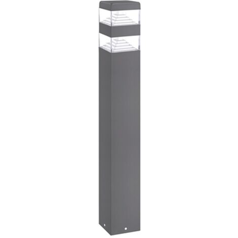 Borne Pyramide Inox 32 LED SMD 9W 60cm Lumihome® blanc-neutre-4000k - anthracite