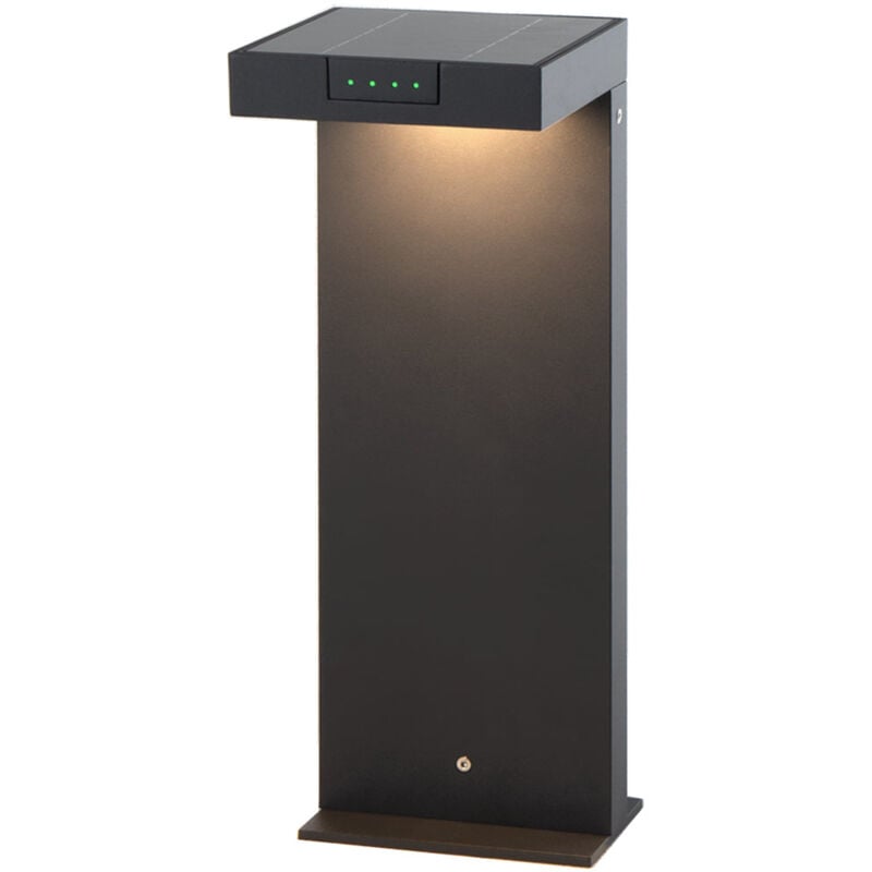 Borne solaire ala mini Noir Aluminium H40cm