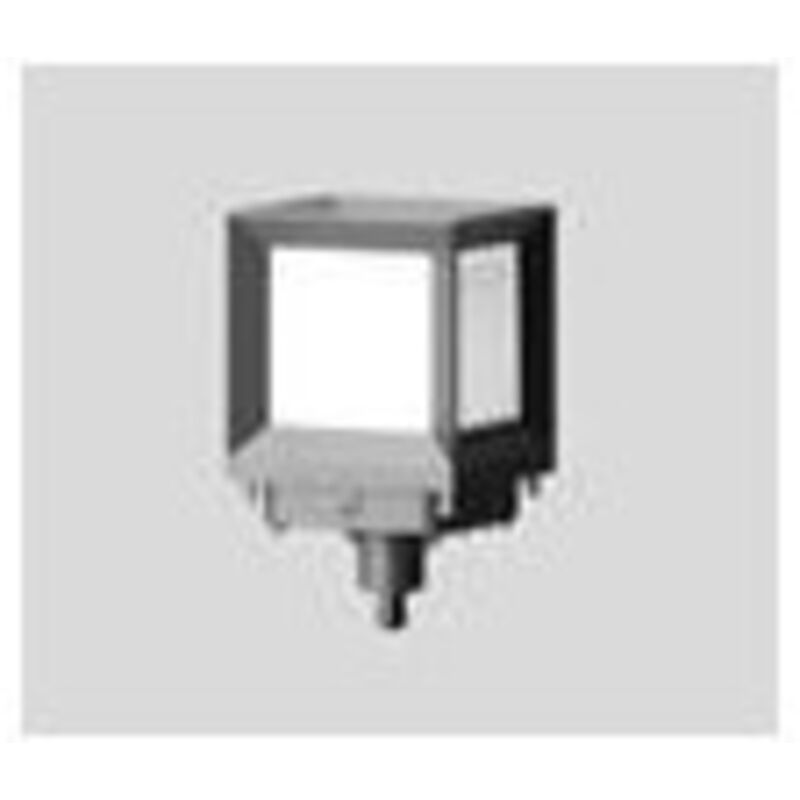 Borne tête de balise LED gris graphite 220x220x372mm verre clair 18.7W 3000K 1585lm alim 230V DALI IP65 BEGA