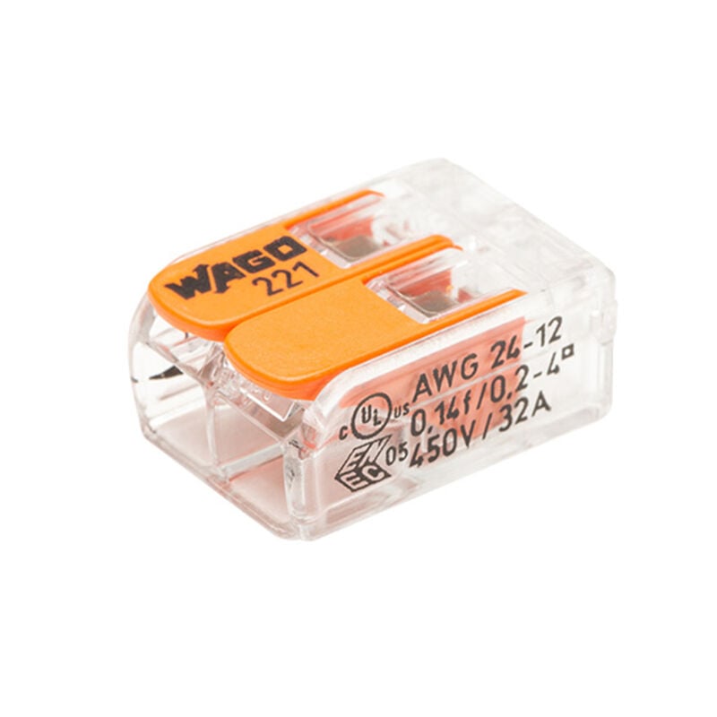 Wago - Bornes de connexion automatique S221 2 entrées par 100