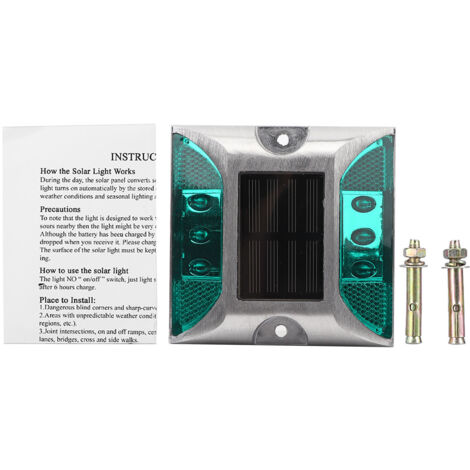 Bornes lumineuses étanches en aluminium moulé sous pression, alimentées à l'énergie solaire et à DEL, pour allées, jardins, pelouses et éclairages encastrés.