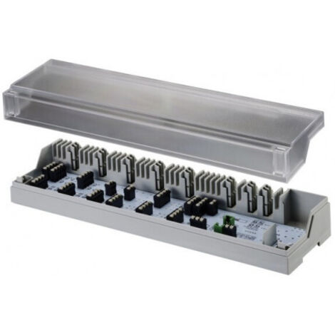 BORNIER 10 ZONES POUR THERMOSTATS AMBIANCE ET MOTEURS 230V