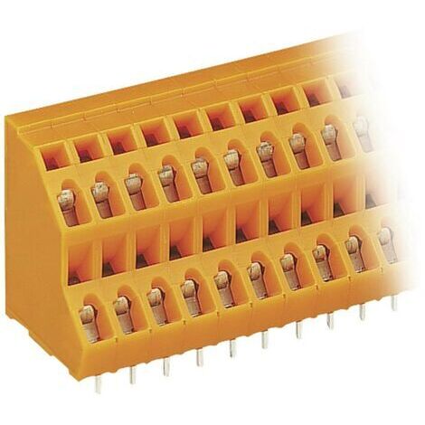Bornier à 2 étages WAGO 736-308 2.50 mm² Nombre de pôles 16 orange 1 pc(s) D20569
