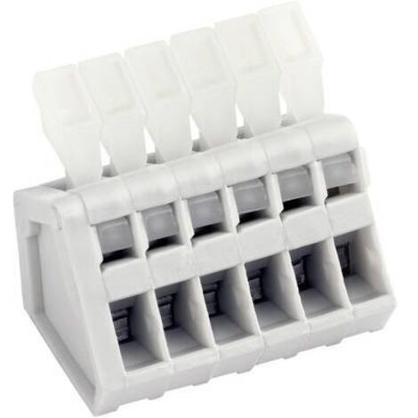 Bornier à ressort PTR Hartmann AK3191/6KD-2.5 53191061001E 0.50 mm² Nombre de pôles 6 gris galet 1 pc(s) D25795