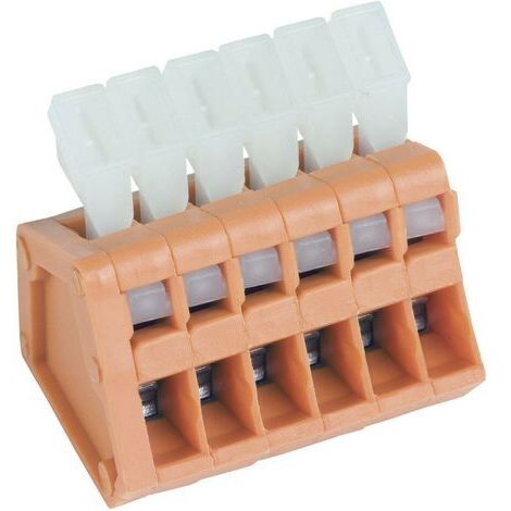 Bornier à ressort PTR Hartmann AKZ3191/12KD-2.54 53191120321D 0.50 mm² Nombre de pôles 12 orange 1 pc(s) D25964