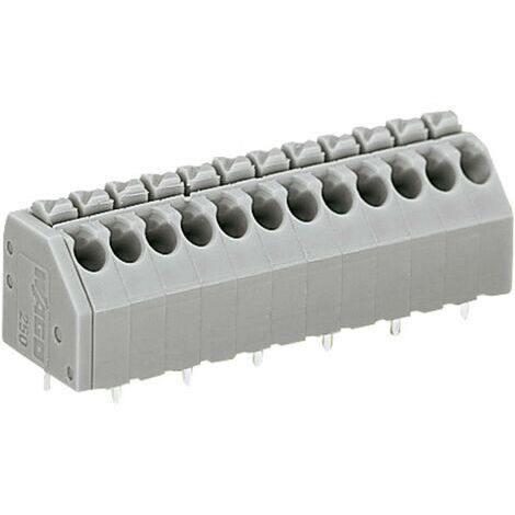 Bornier à ressort WAGO 250-204 1.50 mm² Nombre de pôles 4 gris 1 pc(s) D28944