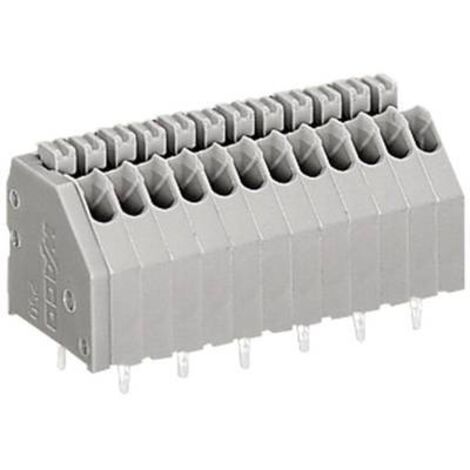 Bornier à ressort WAGO 250-404 0.50 mm² Nombre de pôles 4 gris 1 pc(s) D57942