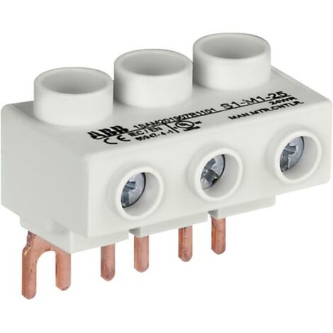 Bornier Alim. 65A Max pour Disj. MS116-MS/MO132-Plat 1SAM201907R1101 ABB H440080