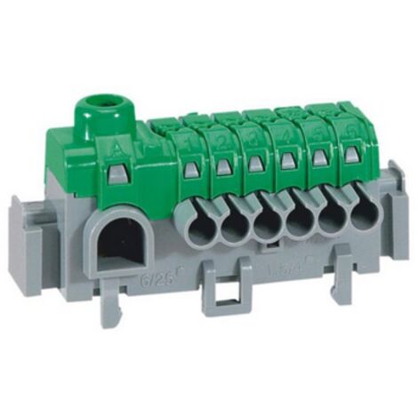 Bornier de répartition IP2X à connexion automatique universel longueur 63mm LEGRAND 005050